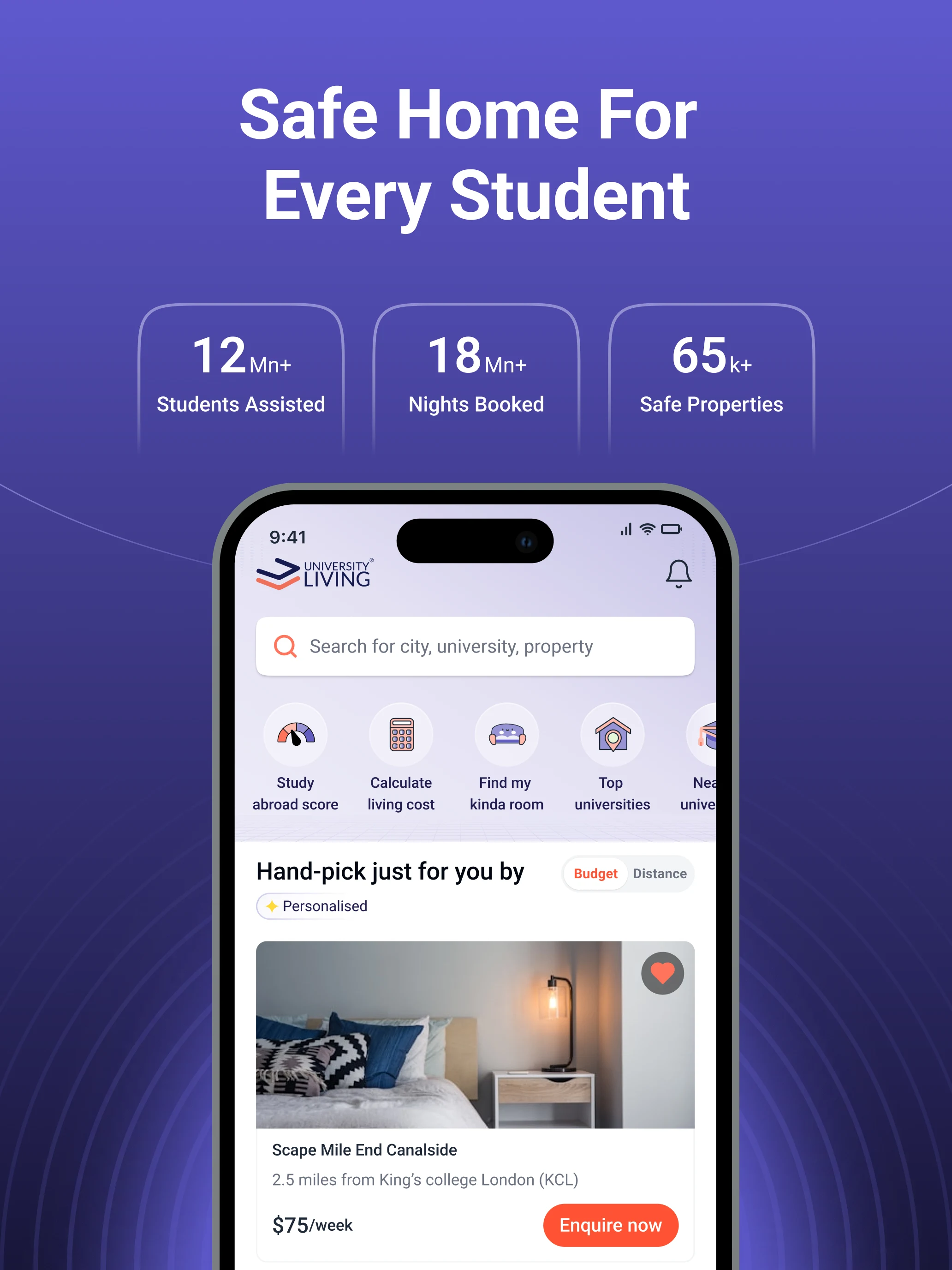 University Living: Housing App screenshot
