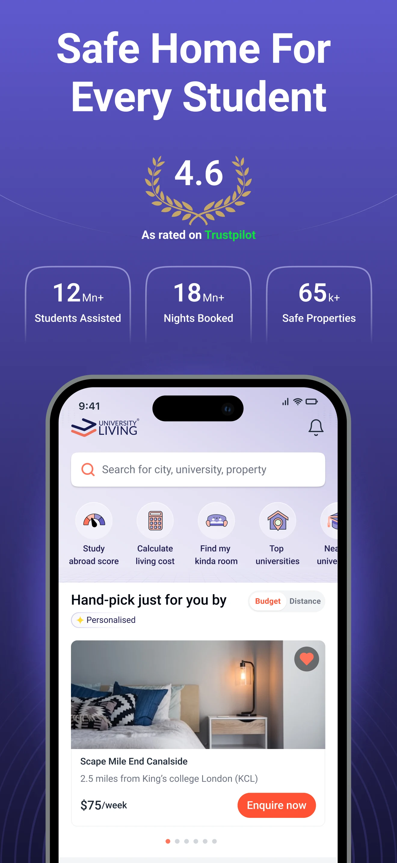 University Living: Housing App screenshot
